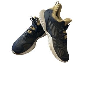 Adidas‎ Alphabounce Running Shoes Athletic Comfort Sneakers Blue & Gold Size 12